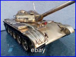 Vintage BIG USSR Army Military Desk Souvenir Tank BRASS VIP Gift of 80s