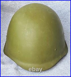 Vintage Original 1948 Soviet Russian Army Military Field Steel Combat Helmet