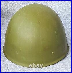 Vintage Original 1948 Soviet Russian Army Military Field Steel Combat Helmet