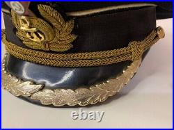 Vintage Russian Military Officer High Rank Hat Cap Navy Soviet Russia USSR