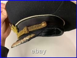 Vintage Russian Military Officer High Rank Hat Cap Navy Soviet Russia USSR