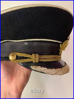 Vintage Russian Military Officer High Rank Hat Cap Navy Soviet Russia USSR