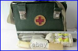 Vintage Russian Soviet USSR Military Medic FIRST AID KIT bag