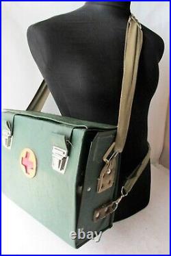 Vintage Russian Soviet USSR Military Medic FIRST AID KIT bag