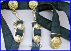 Vintage Soviet Military Navy Officer's Belt With Suspensions for a Dirk USSR