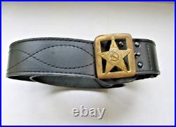 Vintage Soviet Military Officer's Belt Commander's leather Red Army! Copy