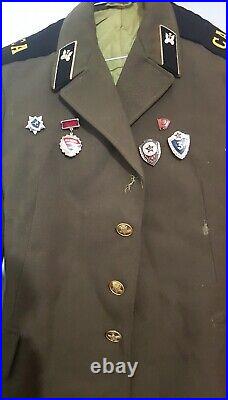 Vintage Soviet Military Uniform Jacket Officer USSR Original