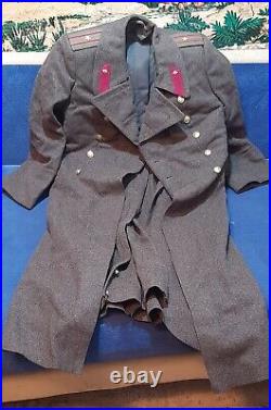 Vintage Soviet Uniform Army Wool Coat Jacket Military Officer Major USSR