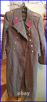 Vintage Soviet Uniform Army Wool Coat Jacket Military Officer Major USSR