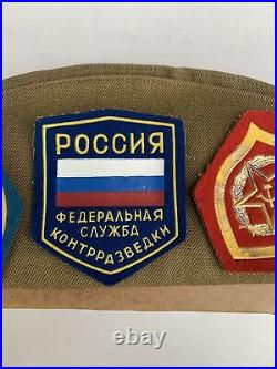 Vintage Soviet Union USSR Russian Military Hat Cap Pins Patches, P-57