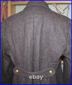 Vintage USSR Russian Military Surplus Uniform Overcoat Soldier Wool Coat 50-4 L