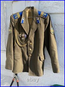 Vintage USSR military uniforms suit Jacket Tankman Colonel Captain Officer