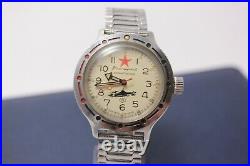 Vostok Komandirskie-Amphibian Soviet Navy Officer Military Mechanical Wristwatch